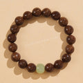 Golden Sandalwood Beads Hetian Jade Bracelet