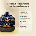 AC110V AC220V Ceramic Electric Incense Burner With LED Light