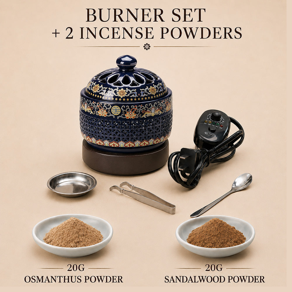 AC110V AC220V Ceramic Electric Incense Burner With LED Light