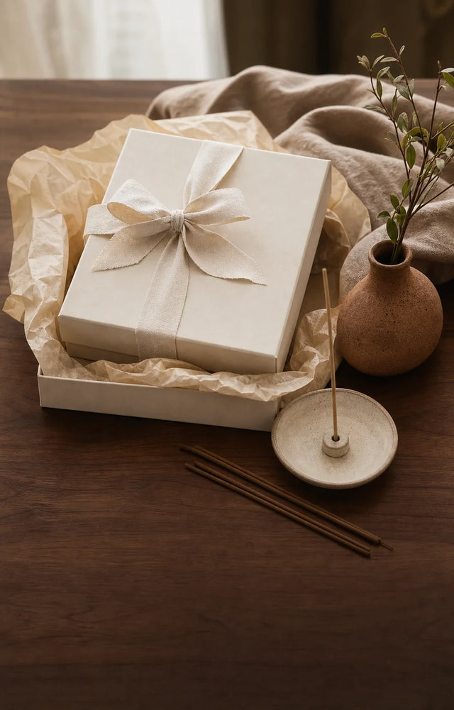 Meaningful incense gift setting